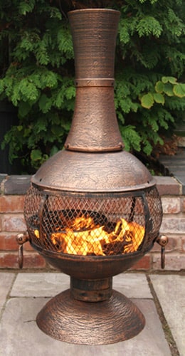 Opera Open Bowl Cast Iron Chiminea Large