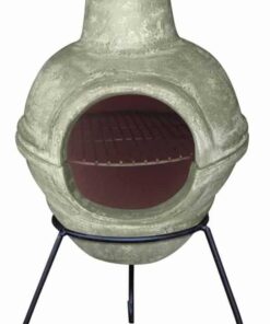 Green Cozumel BBQ Clay Chiminea