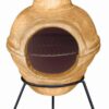 Yellow Cozumel BBQ Clay Chiminea