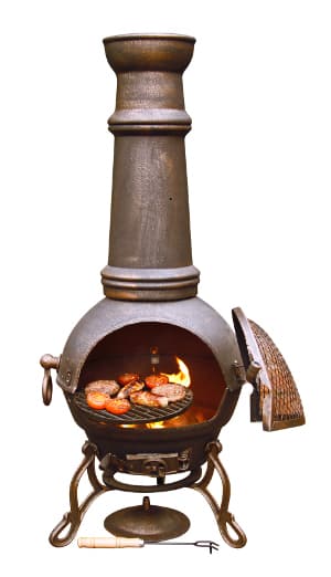 Toledo Cast Iron Chiminea Extra Large Bronze