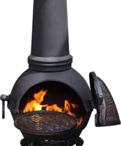 Toledo Cast Iron Chiminea Extra Large, Black