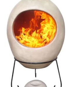 Ellipse Mexican Chiminea Beige