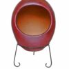 Ellipse Mexican Chiminea Cranberry