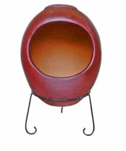 Ellipse Mexican Chiminea Cranberry