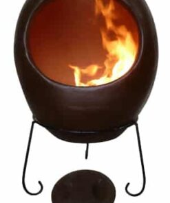 Ellipse Chiminea Dark Brown
