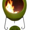 Ellipse Mexican Chiminea Spring Green