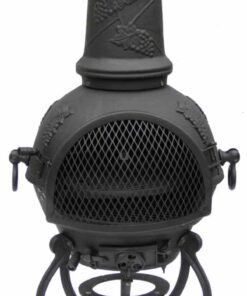 Toledo Cast Iron Chiminea Medium, Black