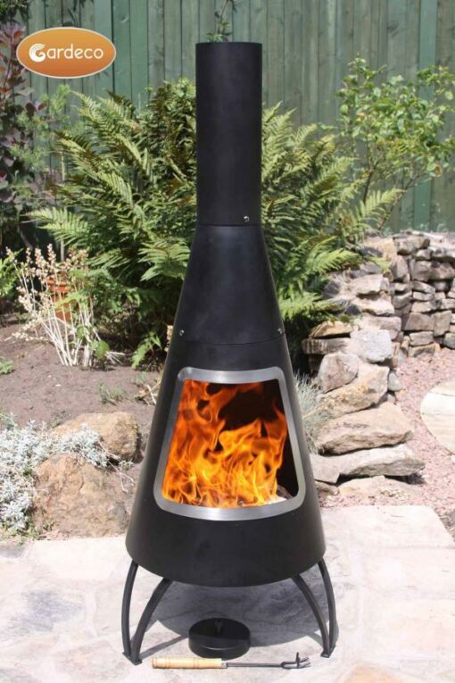 Cono Chiminea With Stainless Steel Rim (Large)