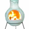 Rosas Mexican Chiminea - Pastel Duck Egg (Extra Large)