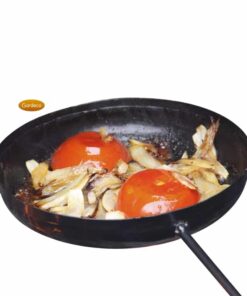 Teflon coated steel frying pan-0