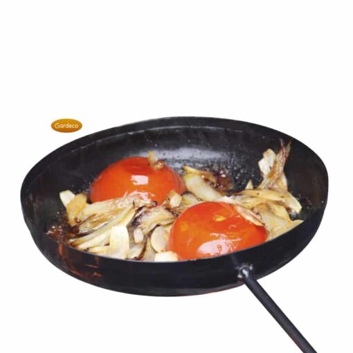 Teflon coated steel frying pan-0