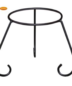 Three legged wrought iron stand