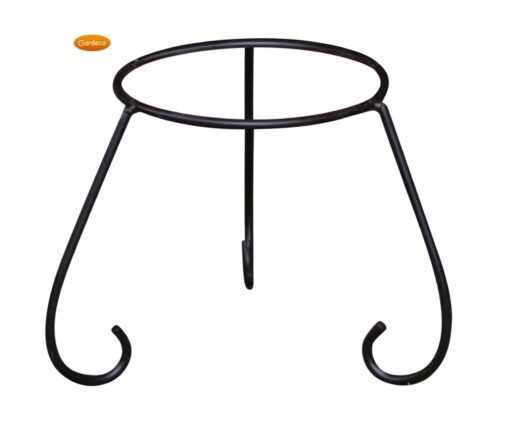 Three legged wrought iron stand