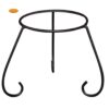 Steel stand for large clay chimineas