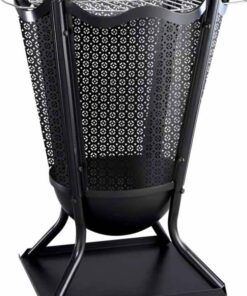 Delphi Garden Brazier with decorative mesh panels