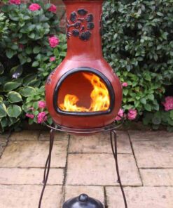 Double edged stand with XL chiminea