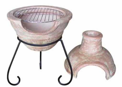 Red Cozumel BBQ Clay Chiminea