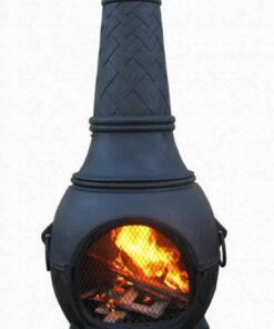 Titan Cast Iron Chiminea (Super Jumbo) in Black