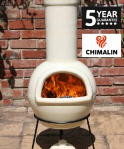 Sempra Chimalin AFC Chiminea - Glazed Ivory