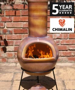 Sempra Chimalin AFC Chiminea - Glazed Mid-Brown