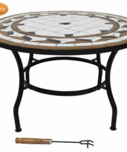 Calenta Steel Fire Bowl Table with Insert