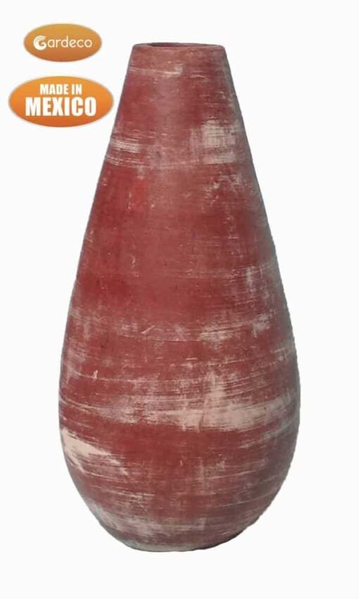 Gota Mexican Art Chiminea in Red (Medium) - rear view