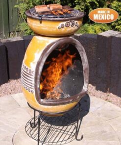 Asador Azteca Clay BBQ Chiminea