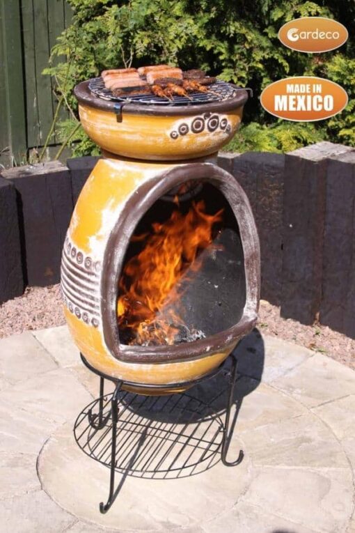 Asador Azteca Clay BBQ Chiminea