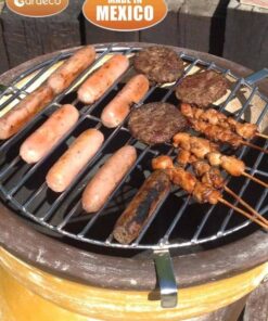 Asador Azteca Clay BBQ Chiminea - close up of grill