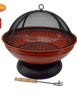 Confetti fire pit in orange