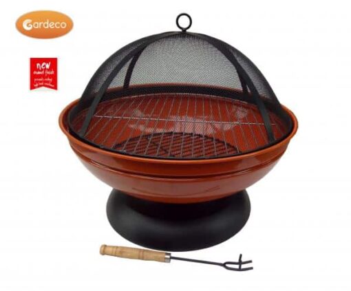 Confetti fire pit in orange