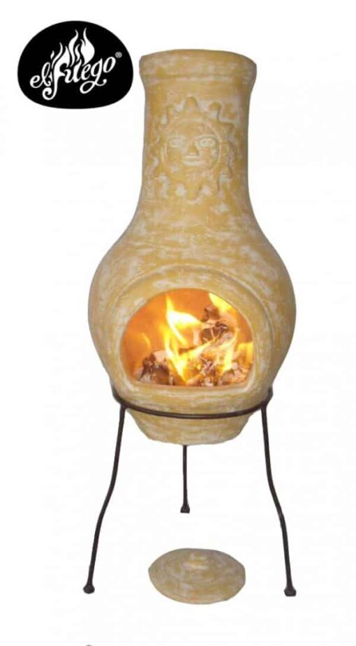 Lola Sol Clay Chiminea (Medium) - Image 3