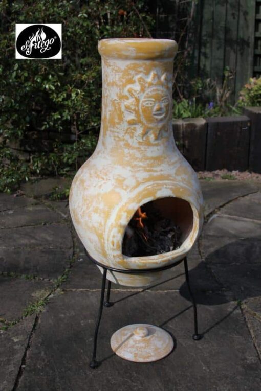 Lola Sol Clay Chiminea (Medium)