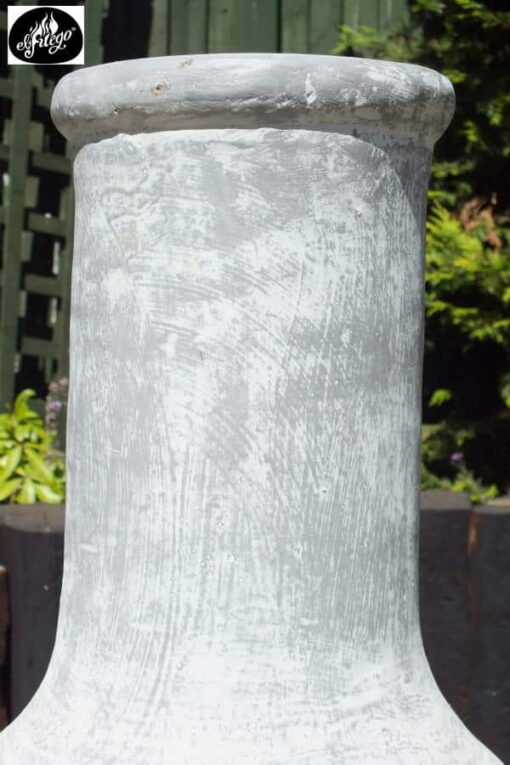 Morena Clay Chiminea in Stoney Grey (Large) - Image 3