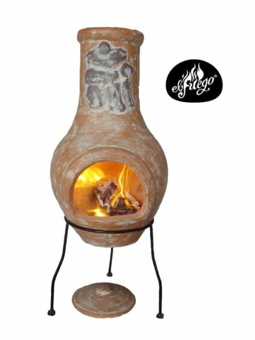 Ranchero Clay Chiminea in Rustic Ochre (Medium) - Image 2