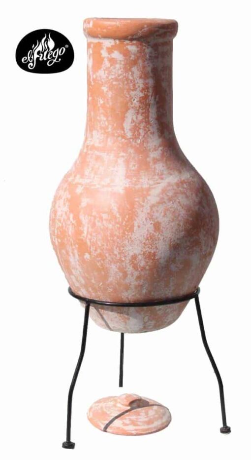 Ranchero Clay Chiminea in Rustic Ochre (Medium) - Image 6