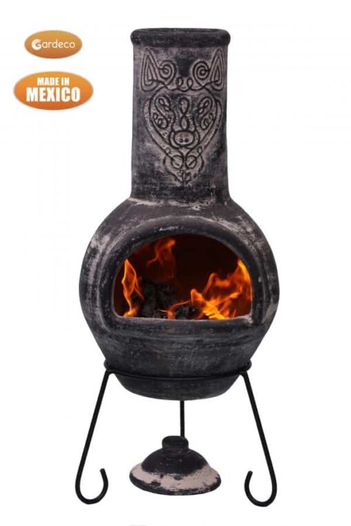 Wulfryc stylised Mexican chimenea including stand and lid - Image 2