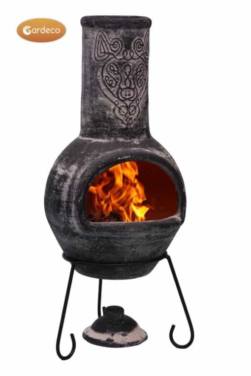 Wulfryc stylised Mexican chimenea including stand and lid - Image 3