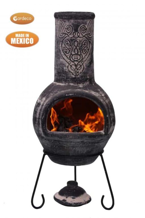 Wulfryc stylised Mexican chimenea including stand and lid - Image 4