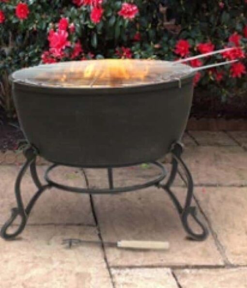 Meredir XL cast iron fire bowl - Image 7