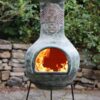 Boudicca extra-large Mexican chimenea, inc stand & lid