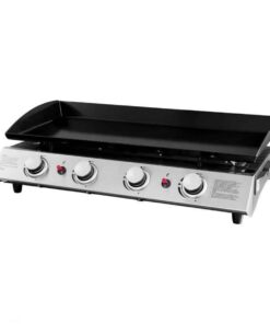 Callow 4 Burner Gas Griddle and Plancha with Stand and Side Tables