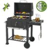 Tepro Toronto Charcoal BBQ Grill with Side Table and Grid System