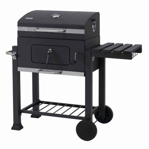 Tepro Toronto Charcoal BBQ Grill with Side Table and Grid System