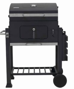 Tepro Toronto Charcoal BBQ Grill with Side Table and Grid System