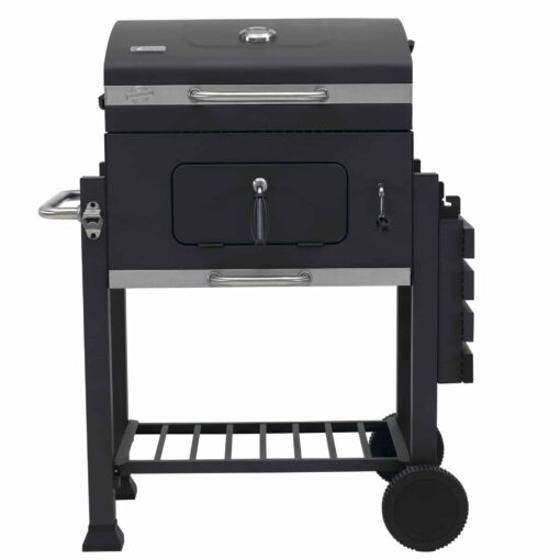 Tepro Toronto Charcoal BBQ Grill with Side Table and Grid System