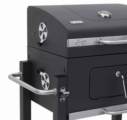 Tepro Toronto Charcoal BBQ Grill with Side Table and Grid System