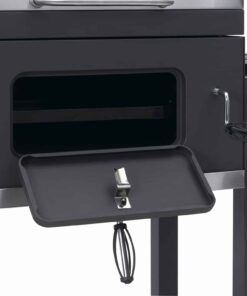 Tepro Toronto Charcoal BBQ Grill with Side Table and Grid System