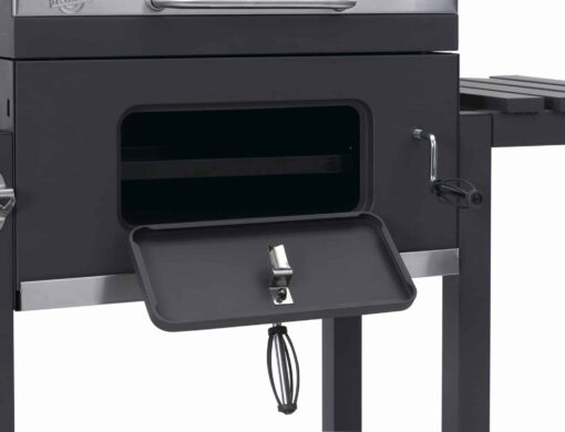 Tepro Toronto Charcoal BBQ Grill with Side Table and Grid System