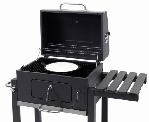 Tepro Toronto Charcoal BBQ Grill with Side Table and Grid System